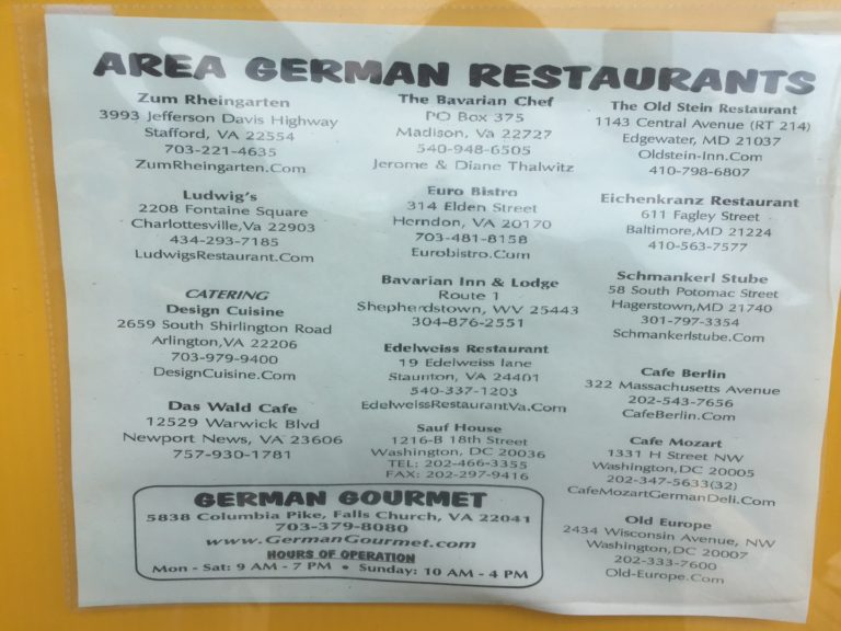 German Restaurants Reviews